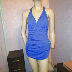 MIRACLESUIT Shirred YVONNE Swimsuit Size 14 ONE PIECE Princess Skirt SLIMMING